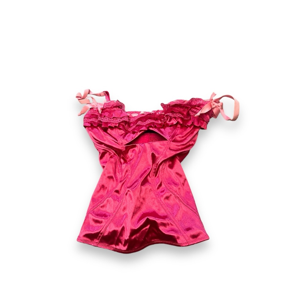 Victoria’s Secret y2k coquette bow pink vintage corset  34b